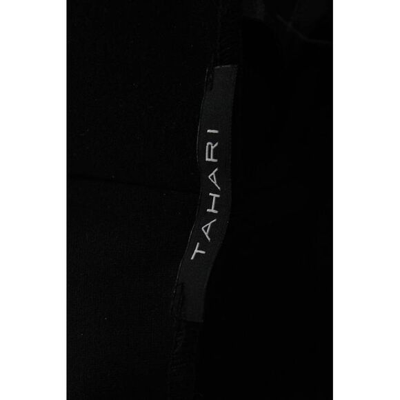 Tahari Womens Elastic Waistband Lined Straight Leg Dress Pants Black Size LG - Picture 4 of 5